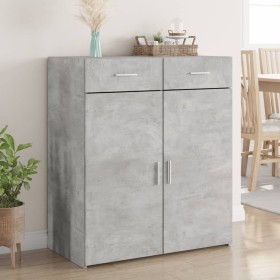 Gray concrete plywood sideboard 80x42.5x93 cm by , Sideboards - Ref: Foro24-3281472, Price: 140,74 €, Discount: %