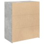 Aparador de madera contrachapada gris hormigón 80x42,5x93 cm de , Aparadores - Ref: Foro24-3281472, Precio: 140,54 €, Descuen...