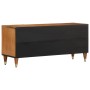 Solid mango wood TV stand 105x33x46 cm by , CD and DVD storage - Ref: Foro24-358284, Price: 111,99 €, Discount: %