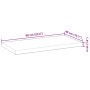 Solid untreated acacia wood floating shelf 60x40x4 cm by , Shelves and shelves - Ref: Foro24-3279471, Price: 54,99 €, Discoun...