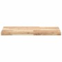 Floating shelves 4 units untreated acacia wood 120x40x4 cm by , Shelves and shelves - Ref: Foro24-3279486, Price: 337,98 €, D...