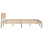 Estructura de cama madera maciza de pino 135x190 cm de vidaXL, Camas y somieres - Ref: Foro24-833105, Precio: 159,59 €, Descu...