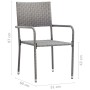 Stackable garden dining chairs, set of 6, made of synthetic gray rattan. by , Garden chairs - Ref: Foro24-318703, Price: 192,...