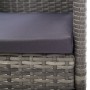 Gartensofas mit dunkelgrauen Kissen, 4 Stück, PE-Rattan in Grau. von , Gartenstühle - Ref: Foro24-318708, Preis: 225,81 €, Ra...