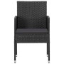 Garden chairs with black cushions, 4 units, black synthetic rattan by , Garden chairs - Ref: Foro24-318729, Price: 229,19 €, ...