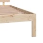 Estructura de cama madera maciza de pino 135x190 cm de vidaXL, Camas y somieres - Ref: Foro24-833105, Precio: 159,59 €, Descu...