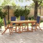 Garten-Esszimmer-Set, 5-teilig, Massivholz Akazie und Textilene von , Gartensets - Ref: Foro24-3279300, Preis: 586,49 €, Raba...