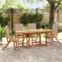 Garden dining set 5 pieces solid acacia wood and textilene by , Garden sets - Ref: Foro24-3279314, Price: 624,89 €, Discount: %