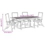 Garden dining set 5 pieces solid acacia wood and textilene by , Garden sets - Ref: Foro24-3279316, Price: 582,55 €, Discount: %