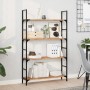 Solid acacia wood floating shelf with oil finish 80x20x2 cm by , Shelves and shelves - Ref: Foro24-3279503, Price: 24,72 €, D...