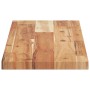 Floating shelf 2 units made of acacia wood with oil finish 100x20x2 cm by , Shelves and shelves - Ref: Foro24-3279508, Price:...