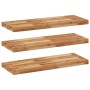 Floating shelves 3 units acacia wood oil finish 80x30x4cm by , Shelves and shelves - Ref: Foro24-3279613, Price: 146,43 €, Di...