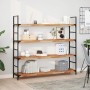 Floating shelf 2 units acacia wood oil finish 140x30x4 cm by , Shelves and shelves - Ref: Foro24-3279624, Price: 160,06 €, Di...