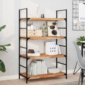 Solid acacia wood floating shelf with oil finish 100x40x4cm by , Shelves and shelves - Ref: Foro24-3279639, Price: 80,99 €, D...