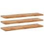 Floating shelf set of 3 made of acacia wood with an oil finish, measuring 120x40x4 cm. by , Shelves and shelves - Ref: Foro24...