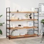 Solid acacia wood floating shelf with oil finish 140x40x4cm by , Shelves and shelves - Ref: Foro24-3279647, Price: 108,71 €, ...