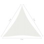 Toldo de vela HDPE blanco 160 g/m² 4x5x5 m de vidaXL, Sombrillas - Ref: Foro24-311261, Precio: 38,99 €, Descuento: %