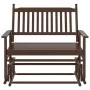 Massive Rutschbank aus braunem Pappelholz 118x70x104,5 cm. von , Schaukelstühle - Ref: Foro24-4008867, Preis: 157,58 €, Rabat...