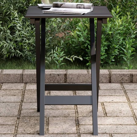 Klappbarer Beistelltisch aus massiver Schwarz-Pappelholzplatte. von , Gartentische - Ref: Foro24-4008871, Preis: 28,44 €, Rab...