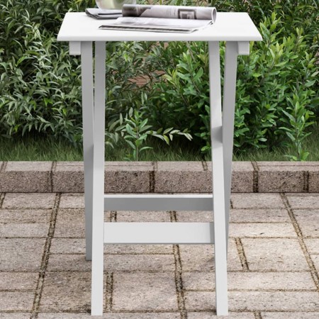 Klappbarer Beistelltisch aus massiver weißer Pappelholzplatte von , Gartentische - Ref: Foro24-4008873, Preis: 28,99 €, Rabat...