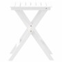 Mesa auxiliar plegable madera maciza de álamo blanca de , Mesas de jardín - Ref: Foro24-4008873, Precio: 28,42 €, Descuento: %