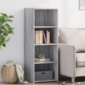 Aparador alto madera de ingeniería gris Sonoma 45x41x124 cm de , Aparadores - Ref: Foro24-846395, Precio: 90,99 €, Descuento: %