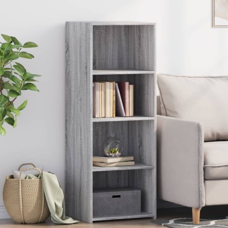 Aparador alto madera de ingeniería gris Sonoma 45x41x124 cm de , Aparadores - Ref: Foro24-846395, Precio: 90,48 €, Descuento: %