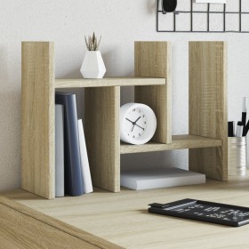 Oak Sonoma wood desktop organizer 34.5x15.5x35.5 cm by , Classification and organization - Ref: Foro24-848054, Price: 25,99 €...