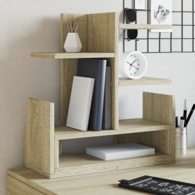 Oak Sonoma wood desktop organizer 49x20x52.5 cm by , Classification and organization - Ref: Foro24-848075, Price: 46,99 €, Di...