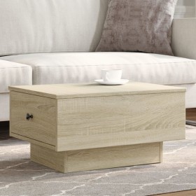 Center table made of Sonoma oak engineered wood, measuring 60x45x31 cm. by , Coffee table - Ref: Foro24-848082, Price: 74,99 ...