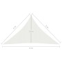 White HDPE sail awning 160 g/m² 5x5x6 m by vidaXL, Umbrellas - Ref: Foro24-311265, Price: 41,42 €, Discount: %