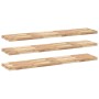 Floating shelves 3 units untreated acacia wood 140x30x4 cm by , Shelves and shelves - Ref: Foro24-3279465, Price: 229,62 €, D...