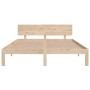 Estructura de cama madera maciza de pino 150x200 cm de vidaXL, Camas y somieres - Ref: Foro24-833117, Precio: 170,49 €, Descu...