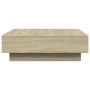 Mesa de centro madera de ingeniería roble Sonoma 90x90x28 cm de , Mesas de centro - Ref: Foro24-848089, Precio: 122,54 €, Des...