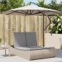 Doppel-Liegestuhl mit beigen Kunststoff-Rattan-Kissen. von , Liegen - Ref: Foro24-368093, Preis: 328,08 €, Rabatt: %