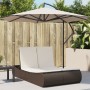 Double sun lounger with brown synthetic rattan cushions by , Loungers - Ref: Foro24-368091, Price: 331,66 €, Discount: %