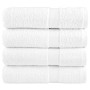 Toallas de mano 4 uds 100% algodón blanco 50x100 cm 600 gsm de , Toallas - Ref: Foro24-137125, Precio: 27,00 €, Descuento: %