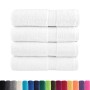 Toallas de mano 4 uds 100% algodón blanco 50x100 cm 600 gsm de , Toallas - Ref: Foro24-137125, Precio: 26,99 €, Descuento: %