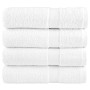 Toallas baño 4 uds 100% algodón blanco 100x150 cm 600 gsm de , Toallas - Ref: Foro24-137133, Precio: 70,72 €, Descuento: %