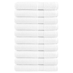 Sauna towels 10 units 100% white cotton 80x200 cm 600 gsm by , Towels - Ref: Foro24-137138, Price: 174,99 €, Discount: %