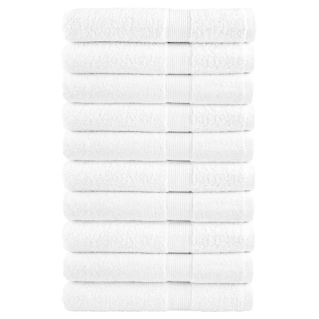 Sauna towels 10 units 100% white cotton 80x200 cm 600 gsm by , Towels - Ref: Foro24-137138, Price: 175,18 €, Discount: %