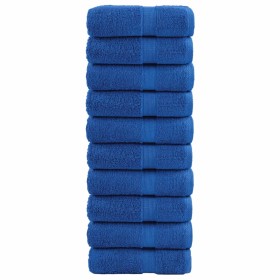 Guest towels 10 units 100% cotton blue 30x50 cm 600 gsm by , Towels - Ref: Foro24-137184, Price: 29,99 €, Discount: %