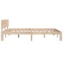 Solid pine wood bed frame 150x200 cm by vidaXL, Beds and slatted bases - Ref: Foro24-833117, Price: 170,49 €, Discount: %