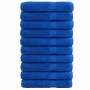 Premium towels 10 units 100% cotton blue 100x200 cm 600 gsm by , Towels - Ref: Foro24-137199, Price: 223,54 €, Discount: %