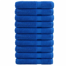 Premium towels 10 units 100% cotton blue 100x200 cm 600 gsm by , Towels - Ref: Foro24-137199, Price: 223,99 €, Discount: %