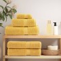 Toallas de mano 4 uds 100% algodón amarillo 50x100 cm 600 gsm de , Toallas - Ref: Foro24-137282, Precio: 27,99 €, Descuento: %