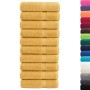 Bathroom towels 10 units 100% cotton yellow 100x150 cm 600 gsm by , Towels - Ref: Foro24-137289, Price: 165,99 €, Discount: %