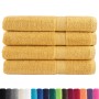 Premium towels 4 units 100% cotton yellow 100x200 cm 600 gsm by , Towels - Ref: Foro24-137294, Price: 92,34 €, Discount: %