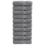 Toallas de mano 10 uds 100% algodón gris 50x100 cm 600 gsm de , Toallas - Ref: Foro24-137307, Precio: 67,66 €, Descuento: %