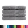 Toallas premium 4 uds 100% algodón gris 100x200 cm 600 gsm de , Toallas - Ref: Foro24-137318, Precio: 92,34 €, Descuento: %